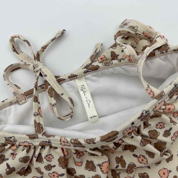 New Rylee + Cru Floral Ruffle Swim Suit - Picture 2 of 3
